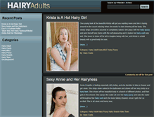 Tablet Screenshot of hairyadults.com